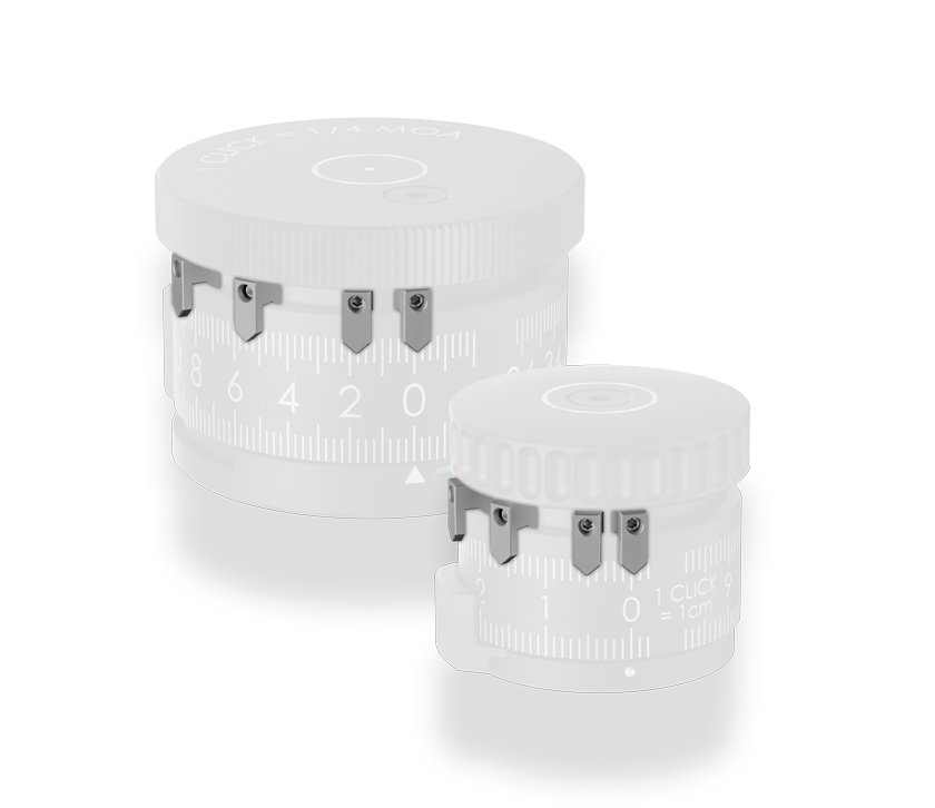 6 position indicators, unengraved